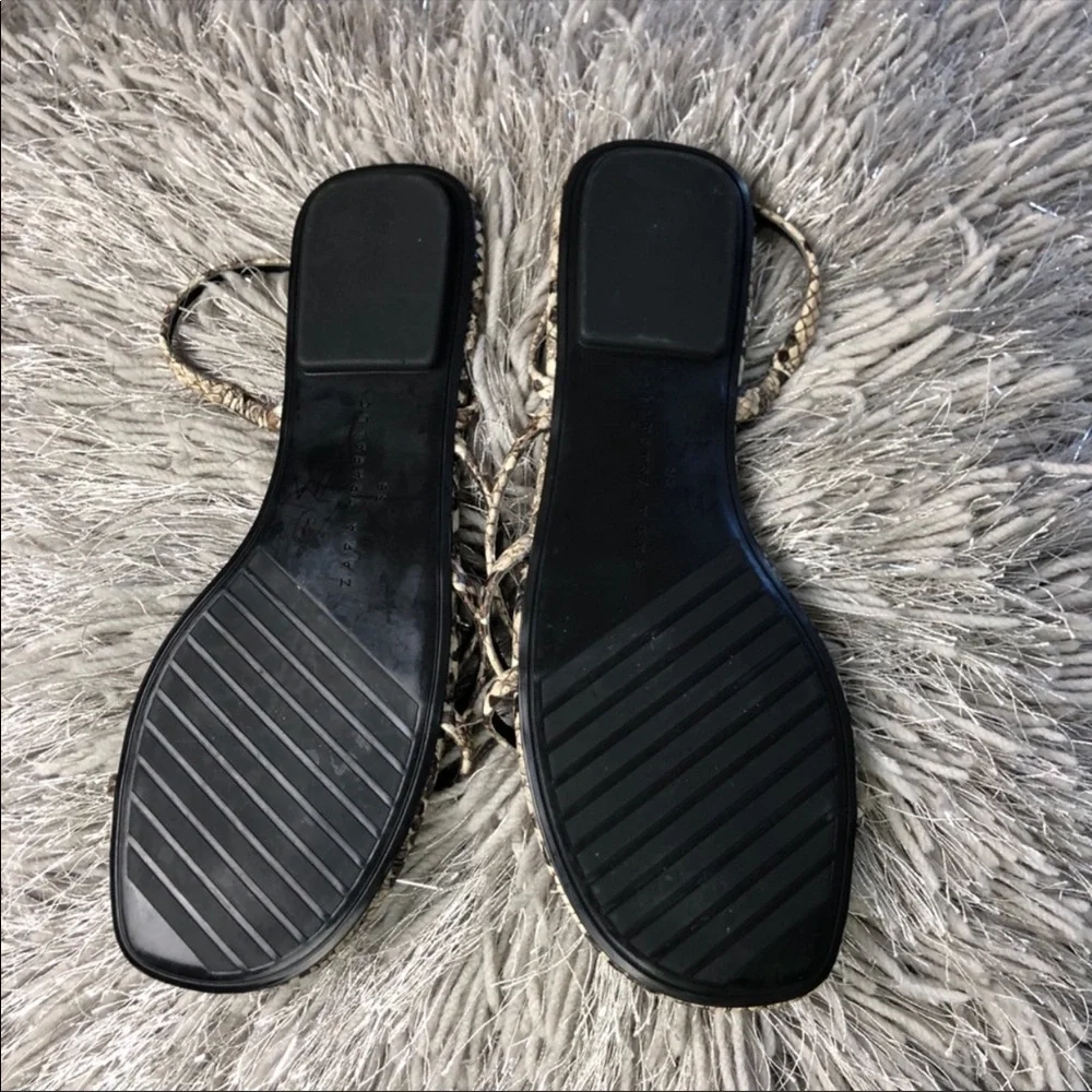 ZARA SNAKESKIN STRAPPY SANDALS bloggers favorite - Picture 7 of 9